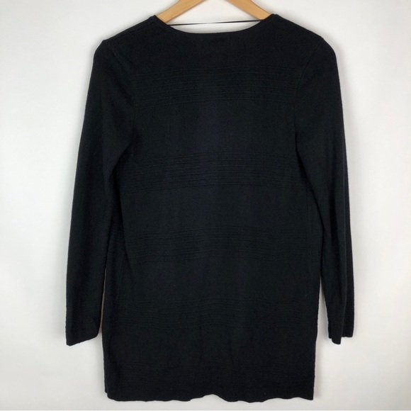 Charter Club Long Classic Black Open Cardigan - Picture 6 of 11